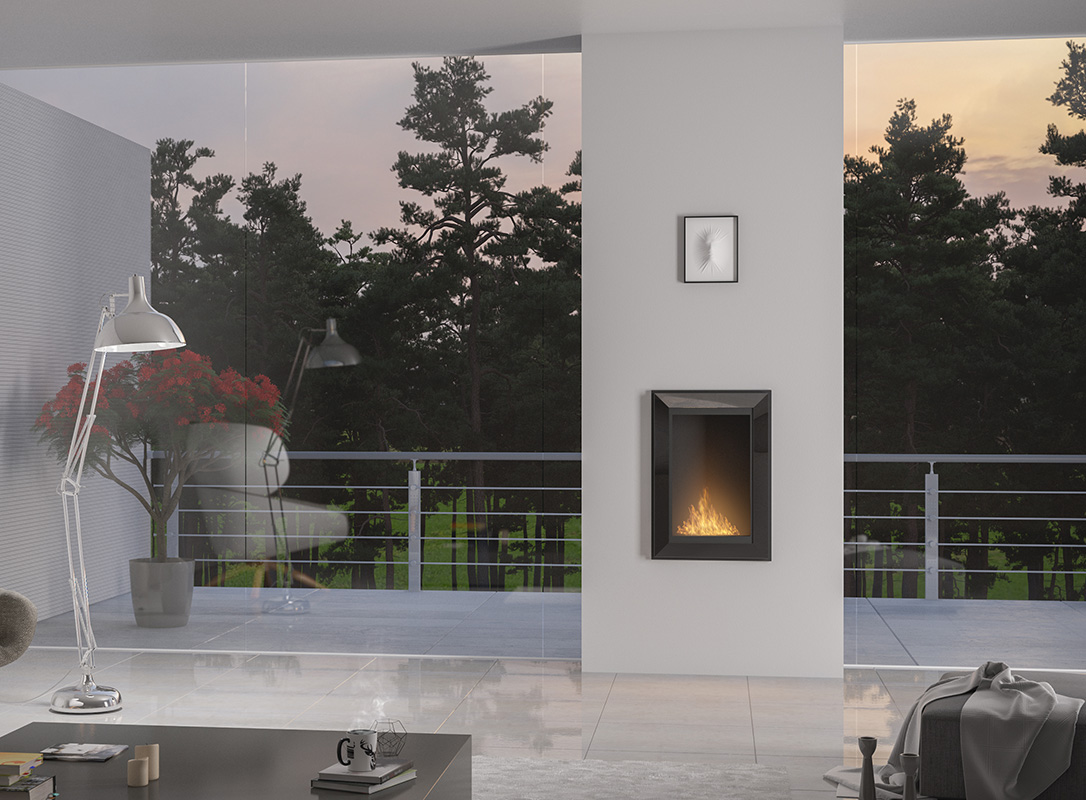biokamīns simple fire frame 550 2